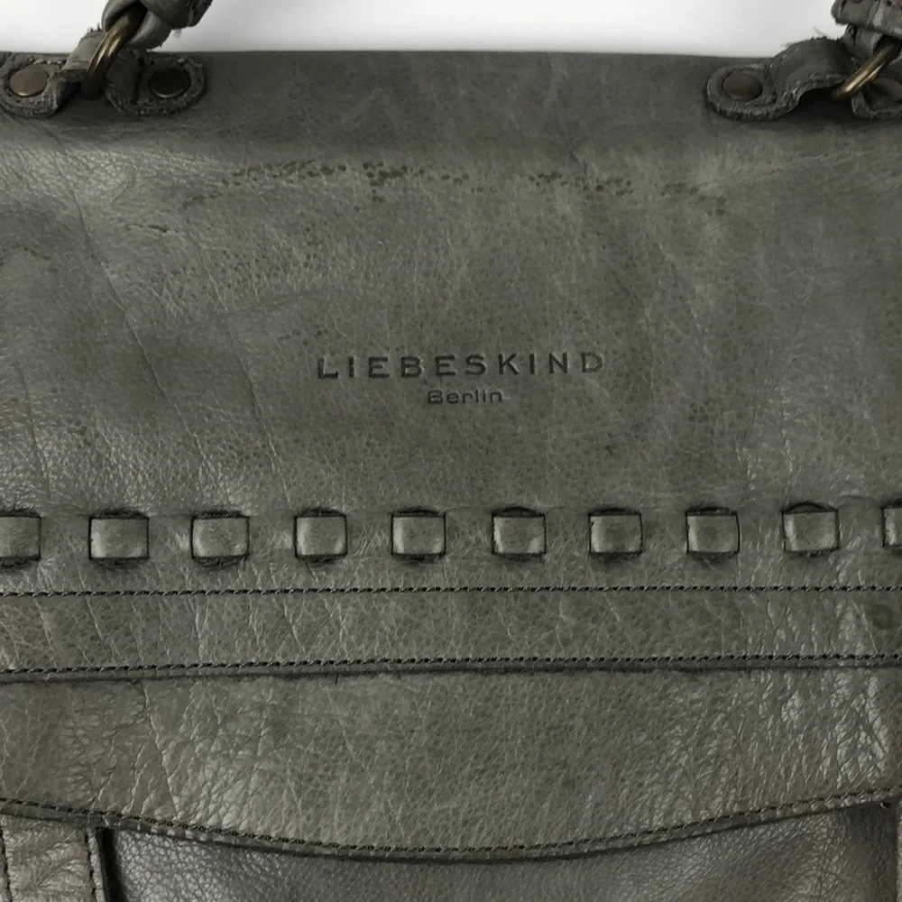 Liebeskind Berlin Leather Crossbody Satchel Bag - Picture 2 of 14